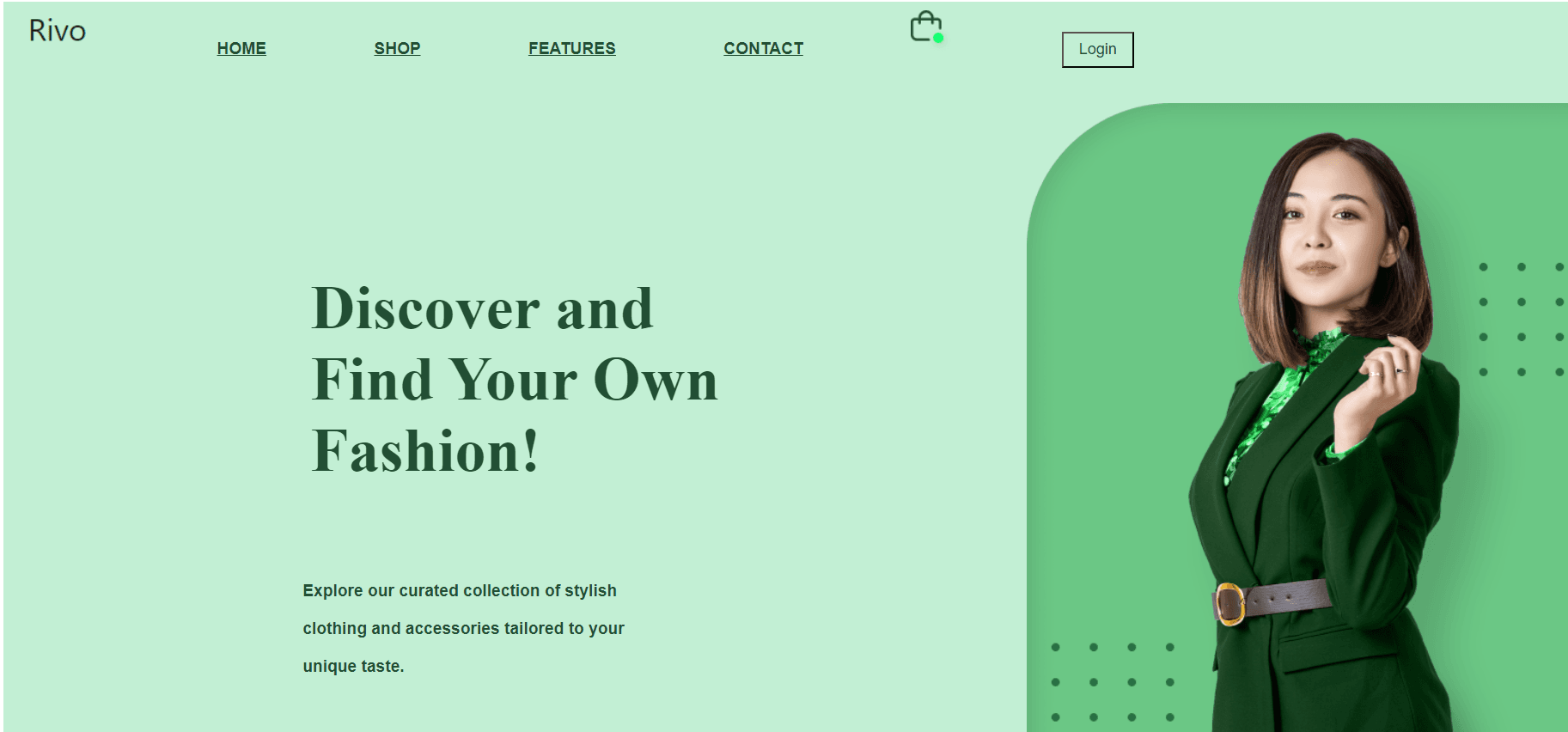 Rivo Fashion Website project image